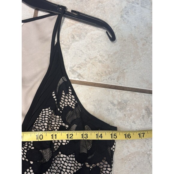 Diane von Furstenberg Size 0 Shany Lace Silk Blend Jumpsuit in Nougat and Black - Picture 11 of 16